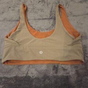 Lululemon Align Bra. Sz 8. Reversible.Bronze Green / Butternut Brown